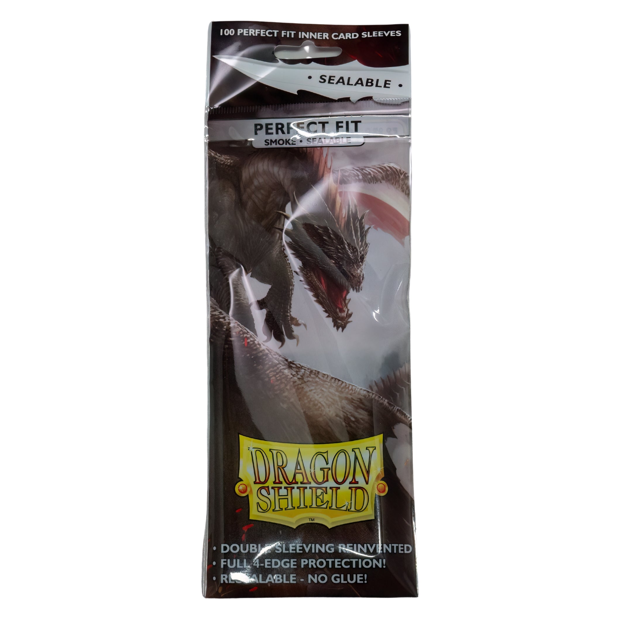 Dragon Shield Card Sleeves - Perfect Fit - Sealable - Smoke - 100Stk